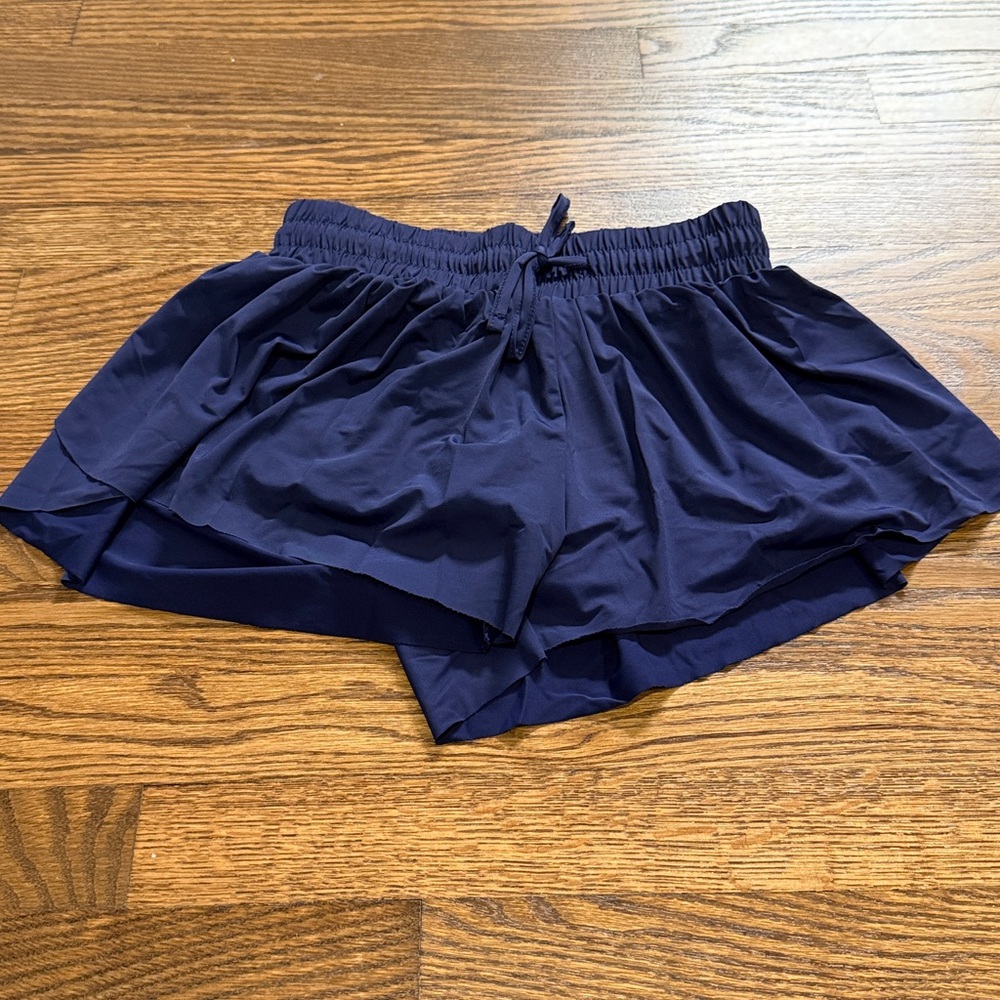 Suzette Navy Blue Athletic Shorts Size Large